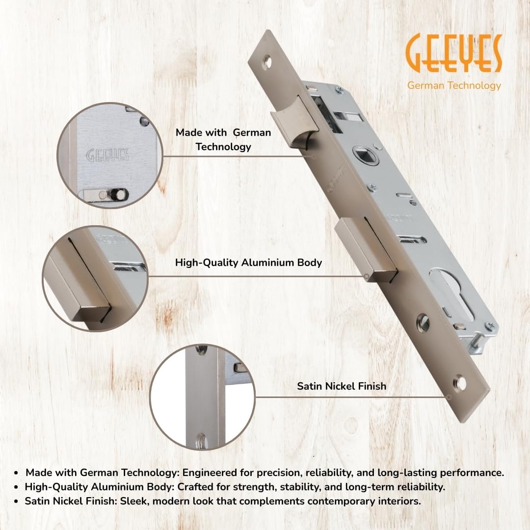 UPVC Door Lock 20mm with cylinder 60mm Geeyes
