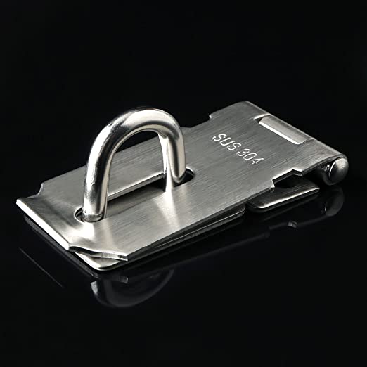 Hasp Lock Latch Stainless Steel Brushed Nickel 5"