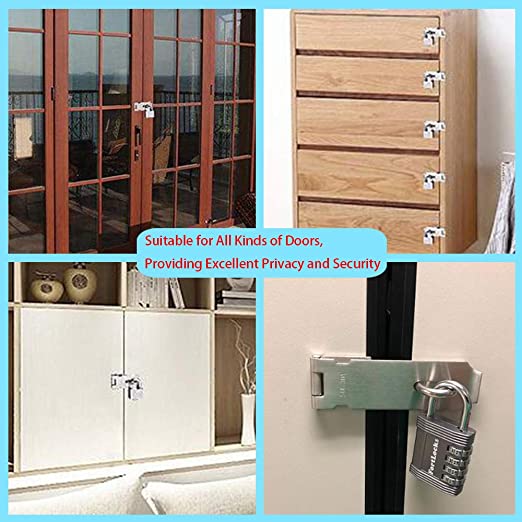 Hasp Lock Latch Stainless Steel Brushed Nickel 5"