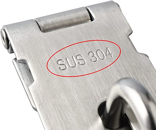 Hasp Lock Latch Stainless Steel Brushed Nickel 5"
