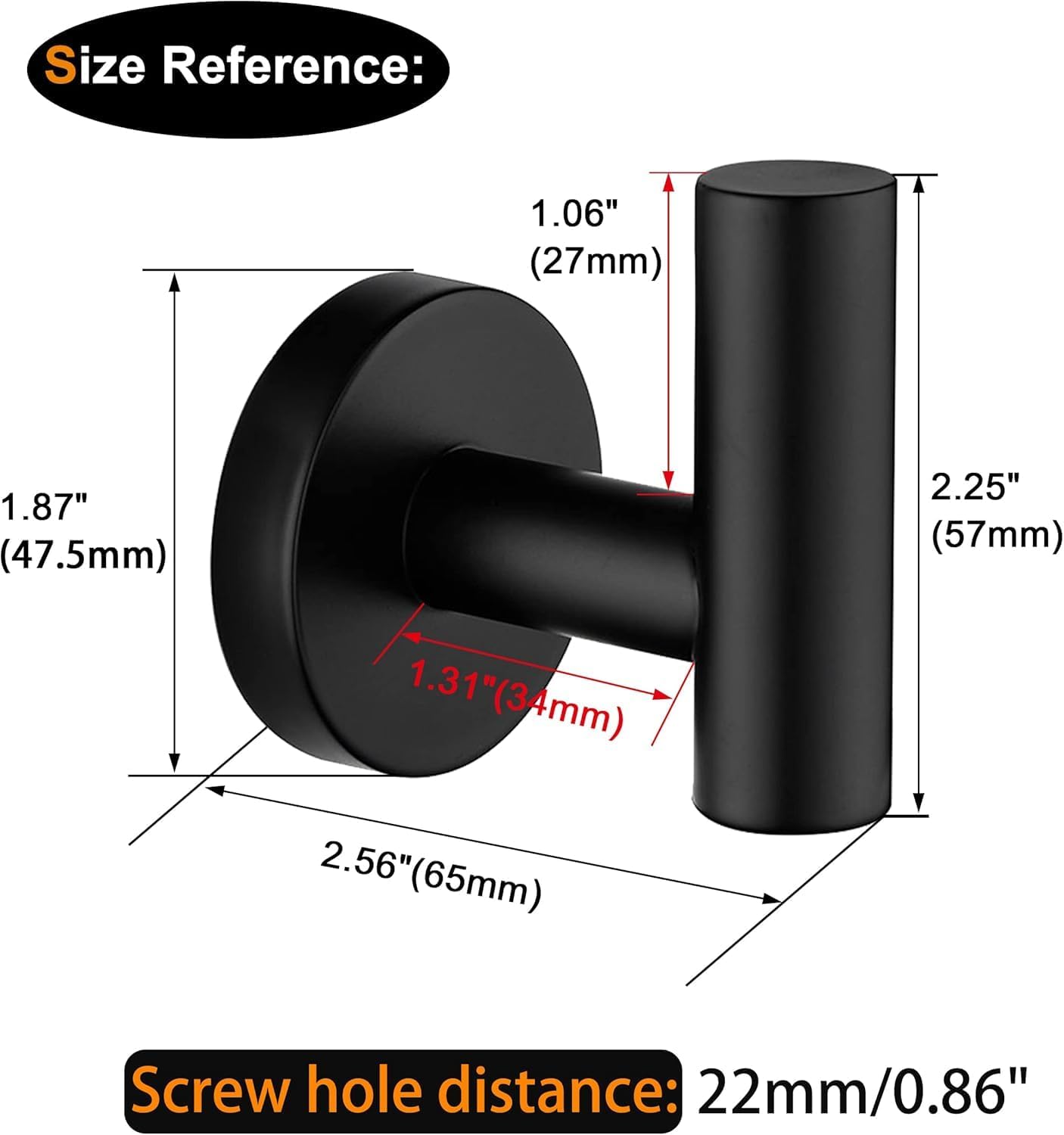 Towel Coat Hooks SUS304 Stainless Steel Bathroom Bathroom Hardware Clothes Garage Hotel Cabinet Closet Sponges Robe Hook Wall Mounted Kitchen Heavy Duty Bath Door Hanger