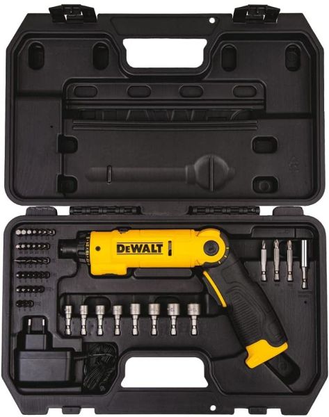 Dewalt Cordless Screw Driver 8V Lithium Ion With 45pcs Accessories DCF008-B5