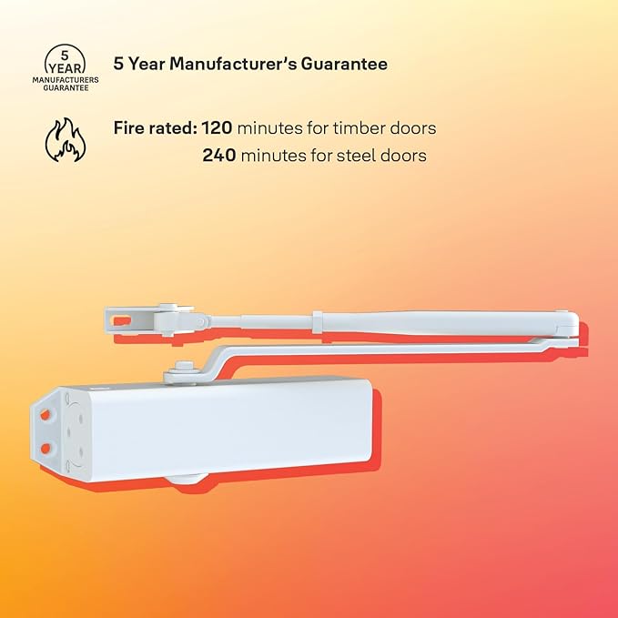 Door Closer Yale Silver 7221220057-P (Fire Rated)