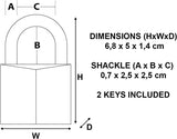 Master Lock 150EURD Brass Padlock 50MM