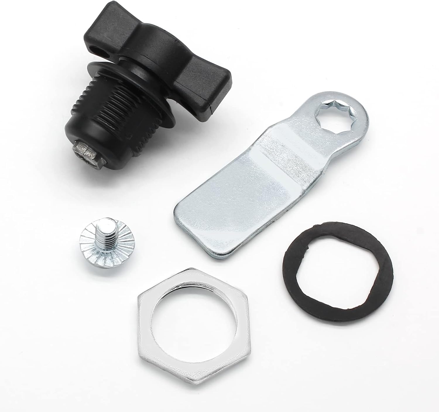 2 Pcs Thumb Operated Offset Cam Lock, T Handle Thumb Cam Lock Swing Knob Turn Latch for Machine Cabinet Drawer