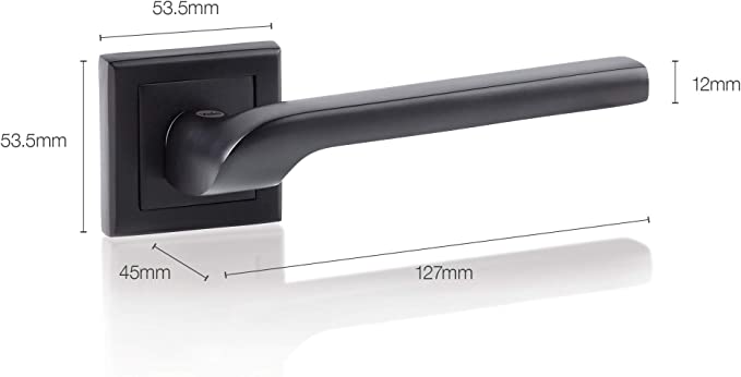 Door Handle Yale Siena Matt Black