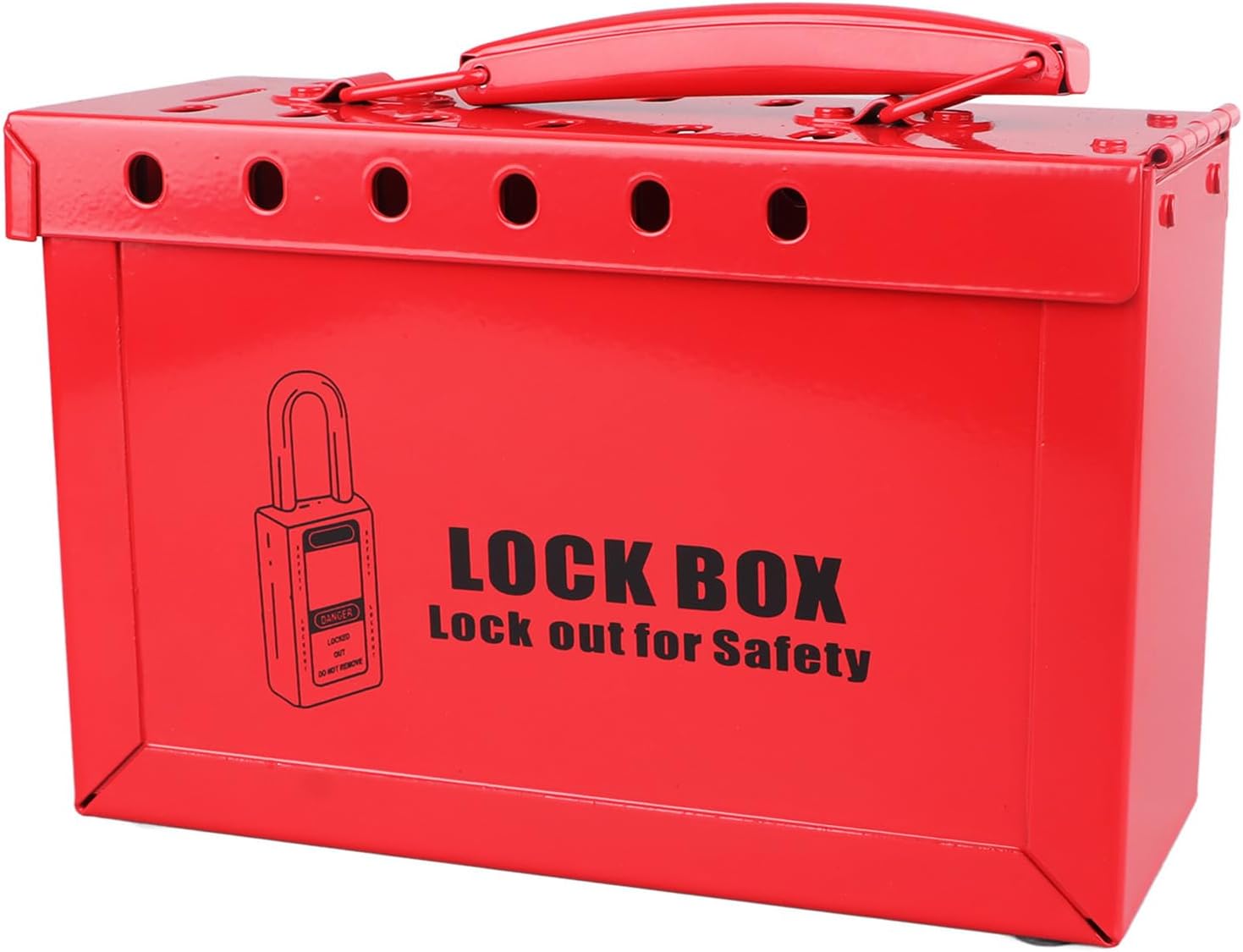 Lockout Tagout Box Kit 12 Loto Lock Holes, Tag Out Station