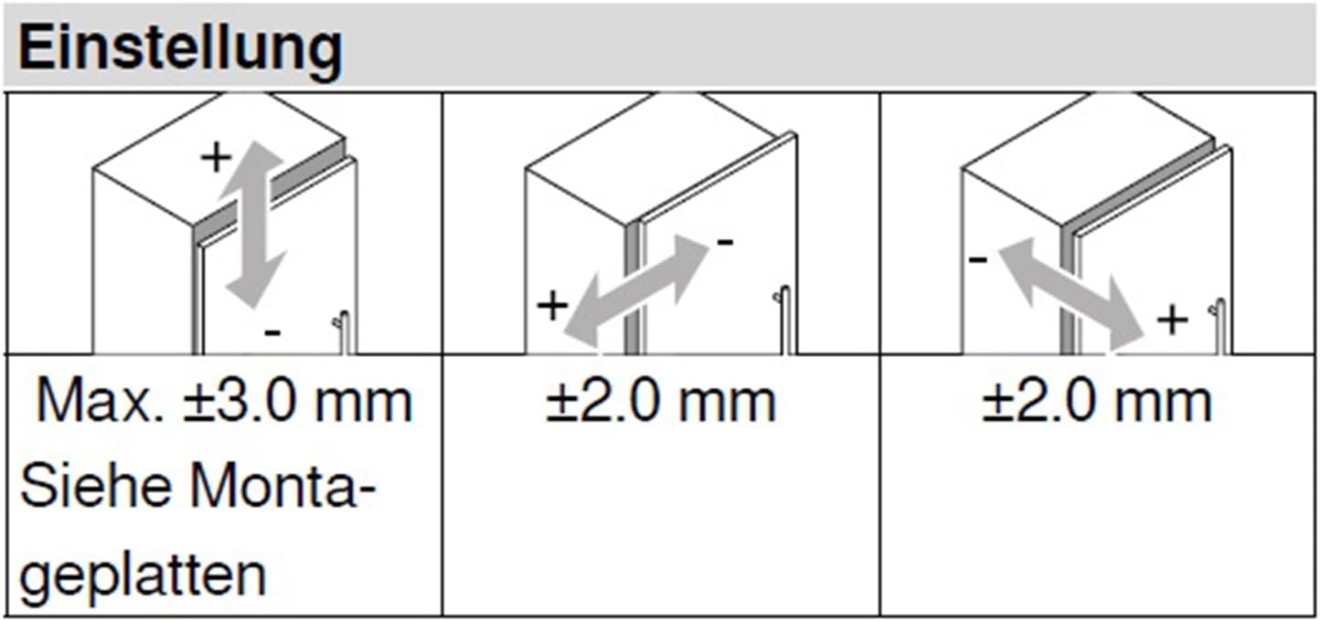 Blum clip top Blumotion furniture hinge integrated 107 degree set square., 105031163
