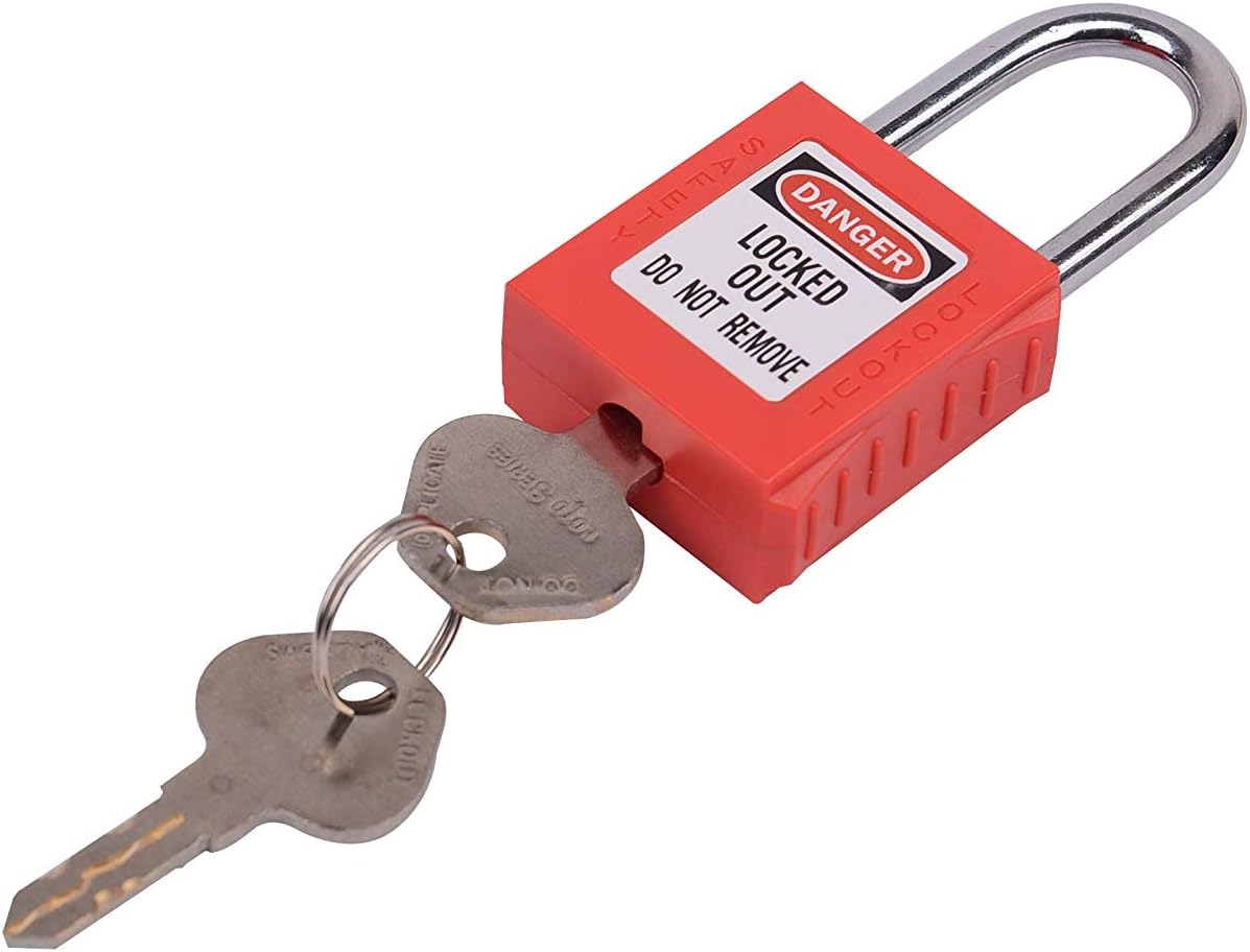 قفل أمان أحمر 