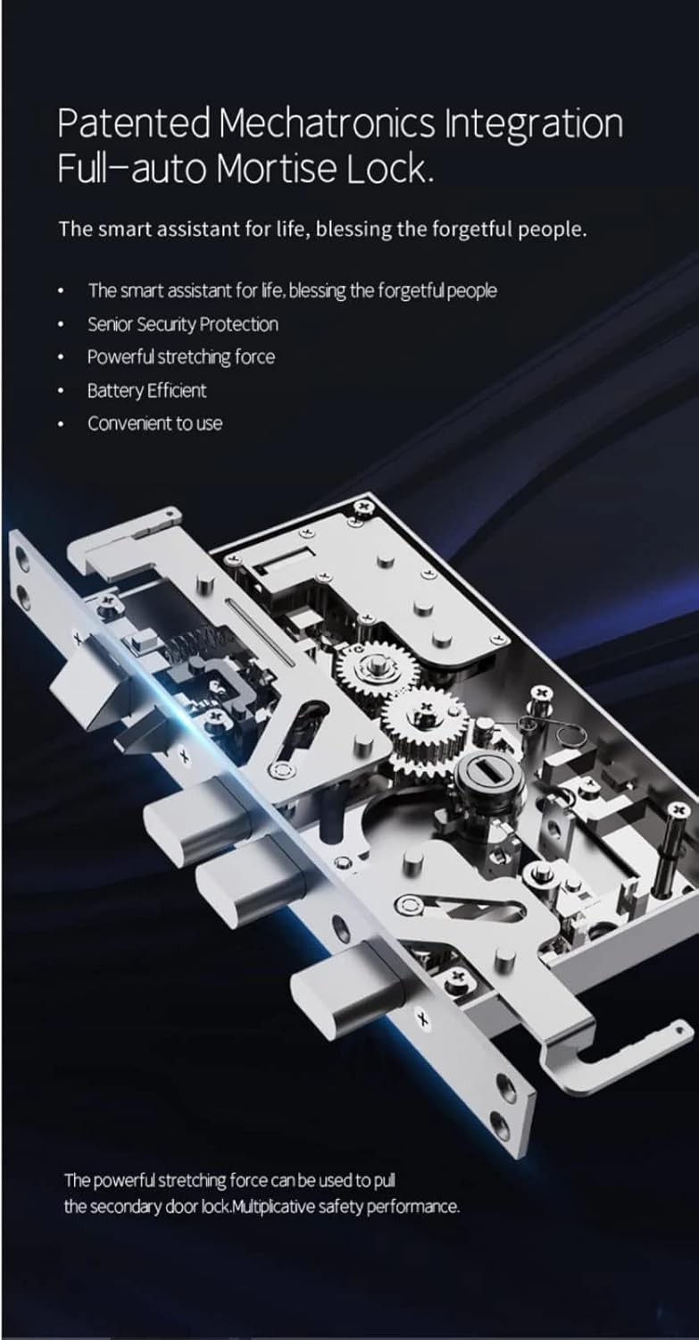 قفل Altix A7X الذكي - التعرف ثلاثي الأبعاد على الوجه | بصمة الإصبع | رمز المرور | بلوتوث | مفتاح ميكانيكي | نقر آلي 6068 | سبيكة الزنك للفلل | أمان فائق [A7X - نحاس عتيق] 