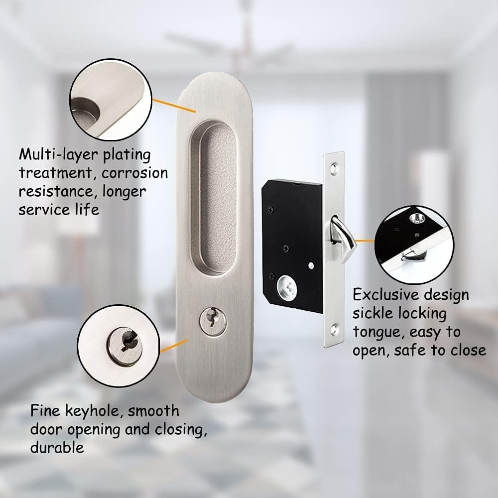 Sliding Door Lock with Key