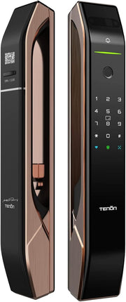 Altix A7X Smart Lock - 3D Facial Recognition | Fingerprint Biometric | Passcode | Bluetooth | Mechanical Key | 6068 Motorized Mortise | Zinc Alloy for Villas | Premium Security [A7X - Antique Copper]