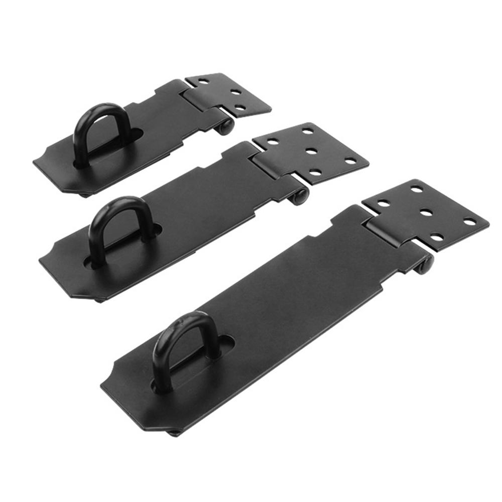 Hasp and Staple Black 5"