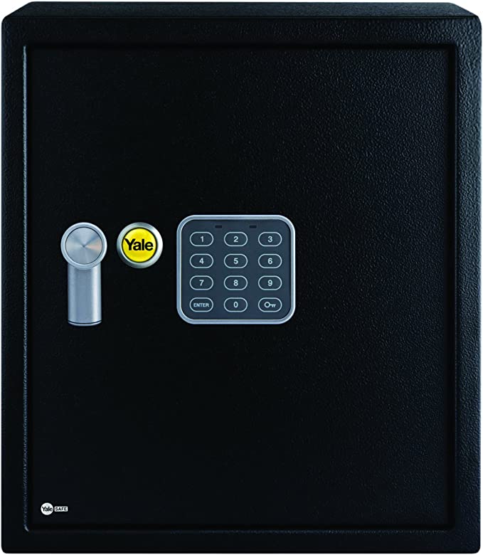 خزنة ييل كبيرة الحجم YSV/390/DB1 مزودة بلوحة مفاتيح رقمية، لون أسود، 350×390 مليمتر، وزن 14 كجم 