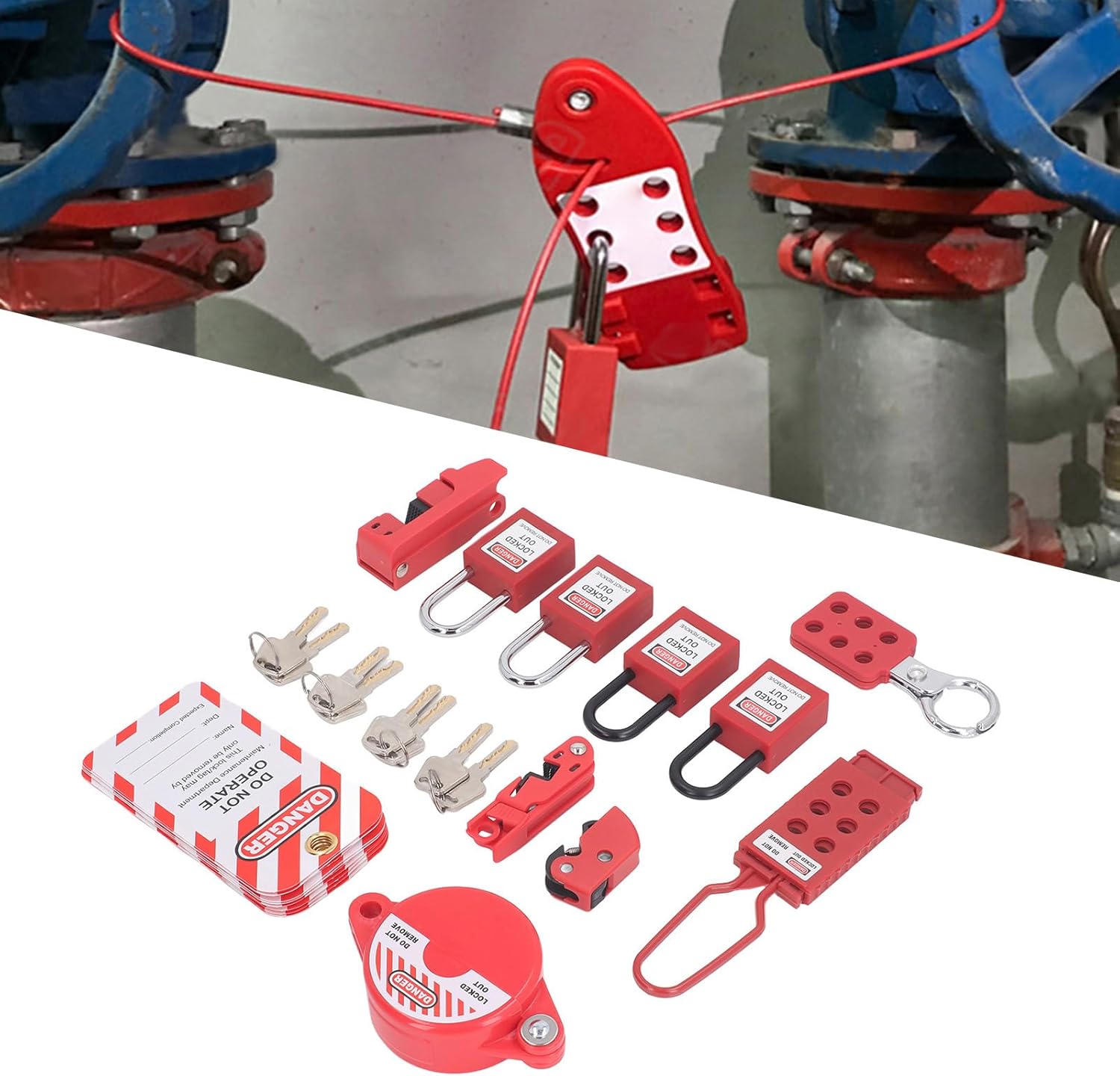 Lockout Tagout Bag 27 Pcs Kit
