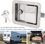 Paddle Latch Weatherproof Heavy Duty Stainless Steel Polished Tool Box Lock High Hardness Rust Proof Truck For