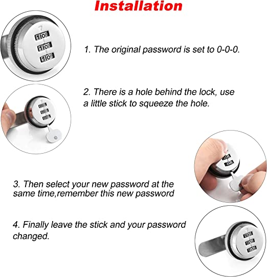 Combination Cam Lock Security Locks Door Furniture