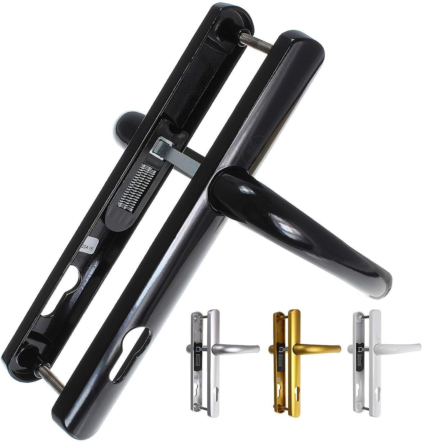 UPVC Doors Handle Yale Y2G-SSLL-WH Superior Door Handle, 92mm centre,