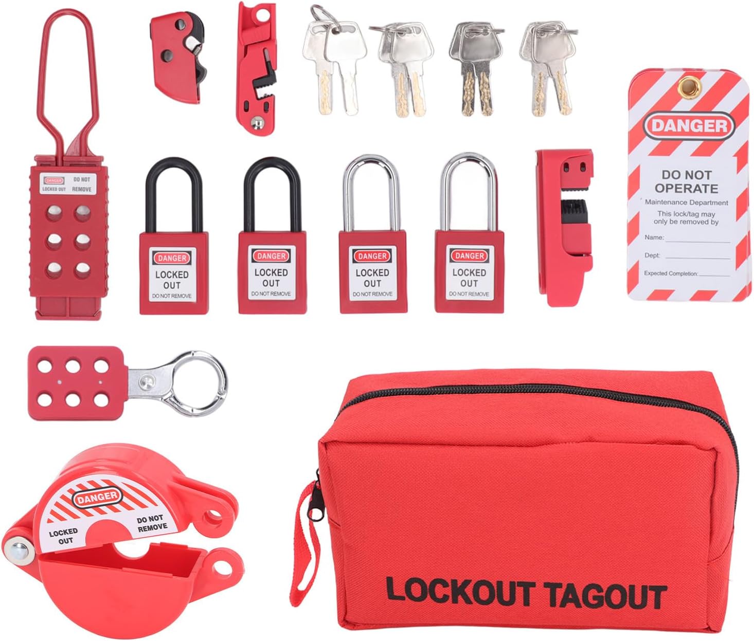 Lockout Tagout Bag 27 Pcs Kit