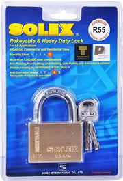 Solex Brass Padlock 55mm