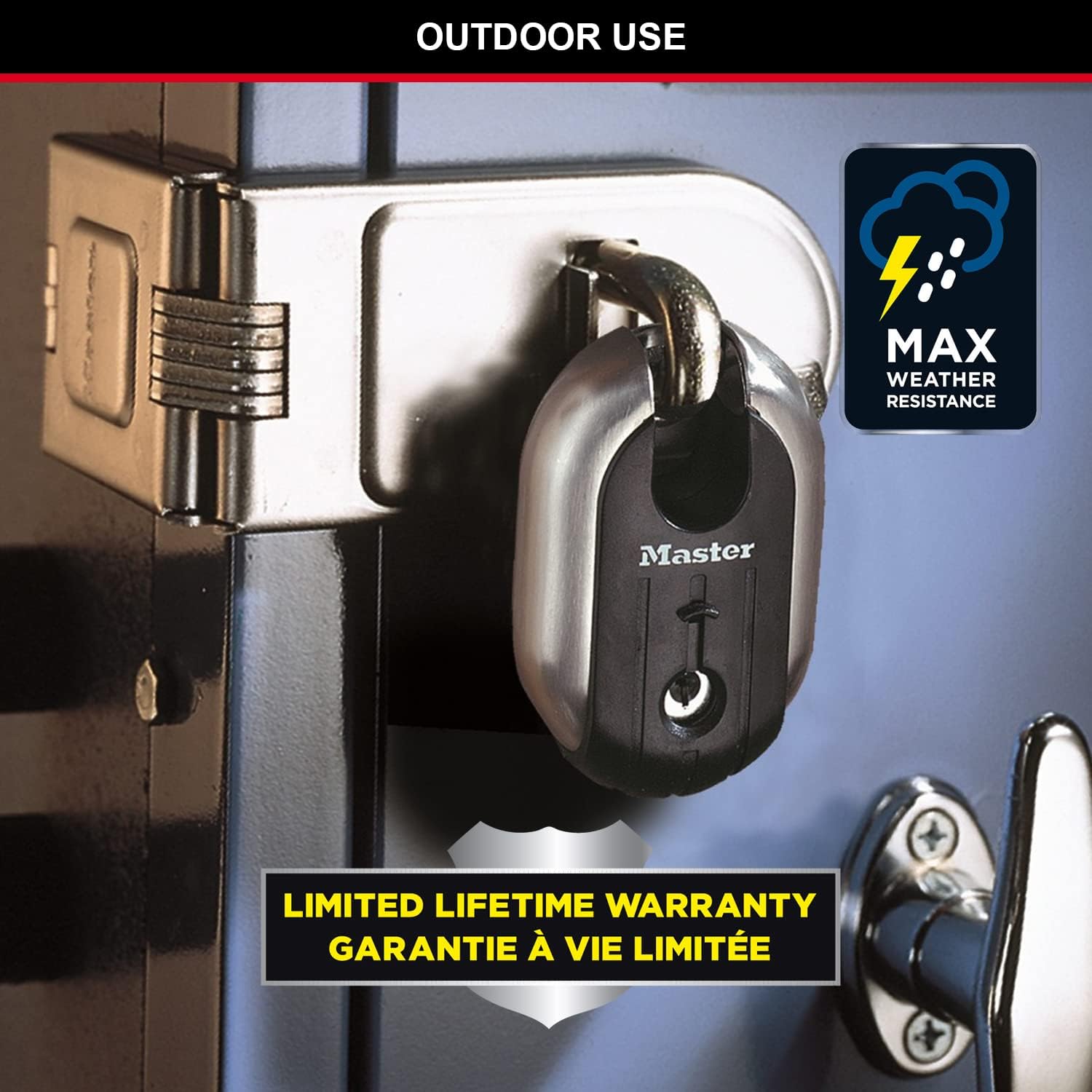 Master Padlock M187EURD  stainless steel