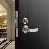 Commercial Heavy Duty Mortise Lockset Door Lever Lock Non-Handed Grade 1 Door Handle - Rose Only Keyed Lever Lockset, ADA, US32D Satin Chrome Finish for Classroom Door