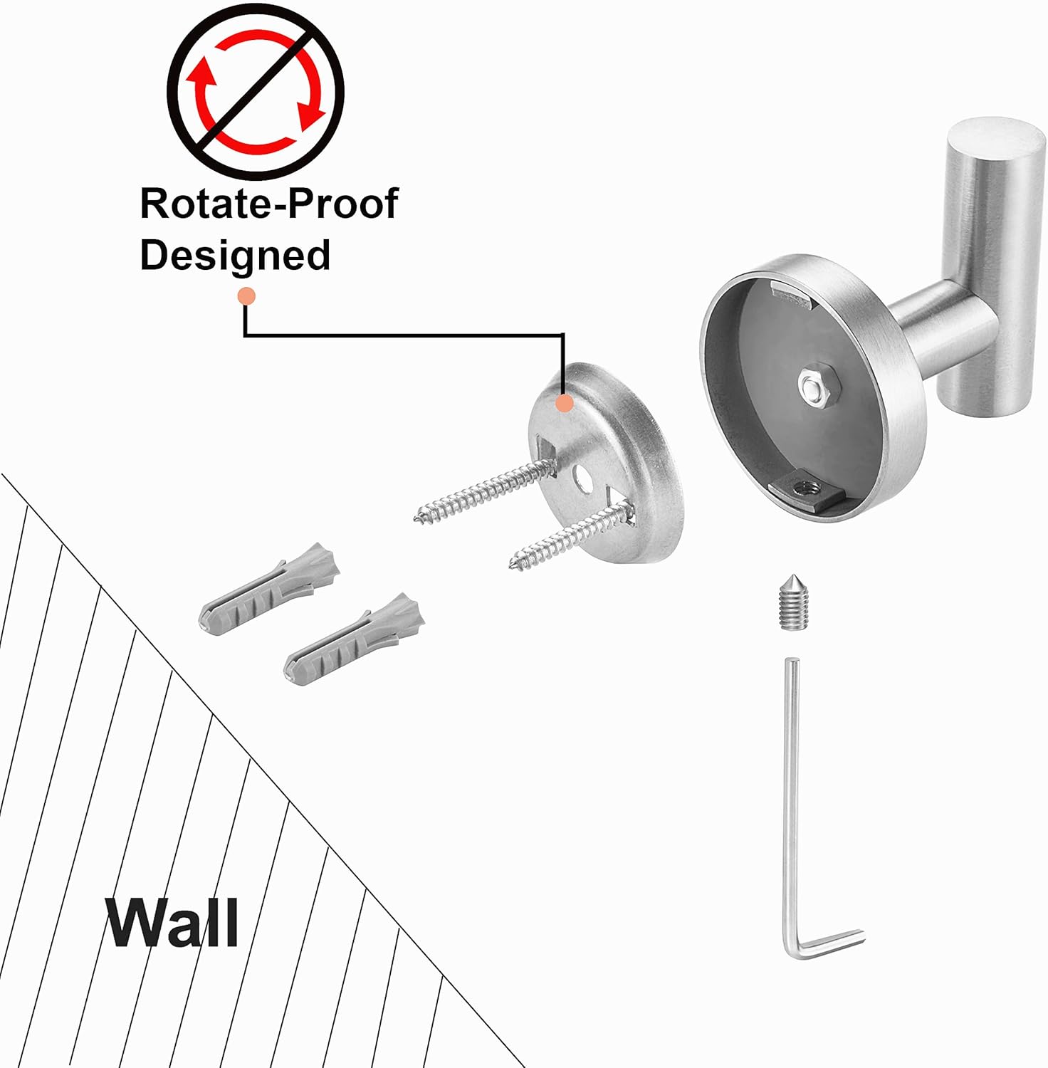 Towel Coat Hooks SUS304 Stainless Steel Bathroom Bathroom Hardware Clothes Garage Hotel Cabinet Closet Sponges Robe Hook Wall Mounted Kitchen Heavy Duty Bath Door Hanger