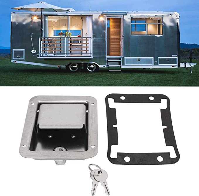 Paddle Latch Weatherproof Heavy Duty Stainless Steel Polished Tool Box Lock High Hardness Rust Proof Truck For