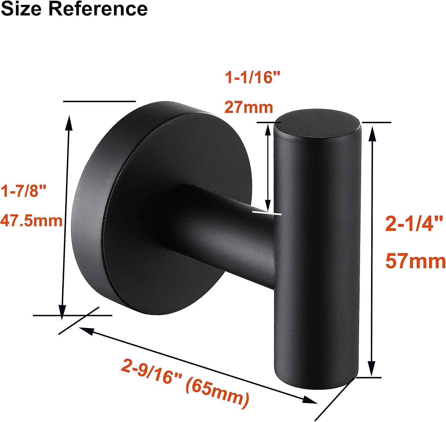 Towel Coat Hooks SUS304 Stainless Steel Bathroom Bathroom Hardware Clothes Garage Hotel Cabinet Closet Sponges Robe Hook Wall Mounted Kitchen Heavy Duty Bath Door Hanger