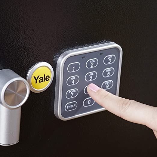 YSV/250/DB1 Yale Medium Safe Black 25x35x25cm (16.3L)