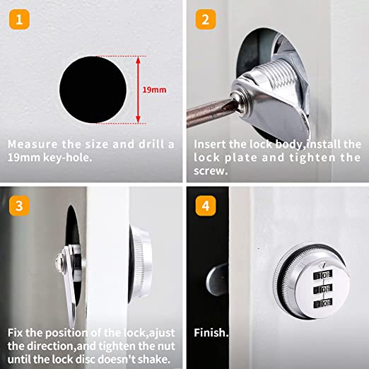 Combination Cam Lock Security Locks Door Furniture