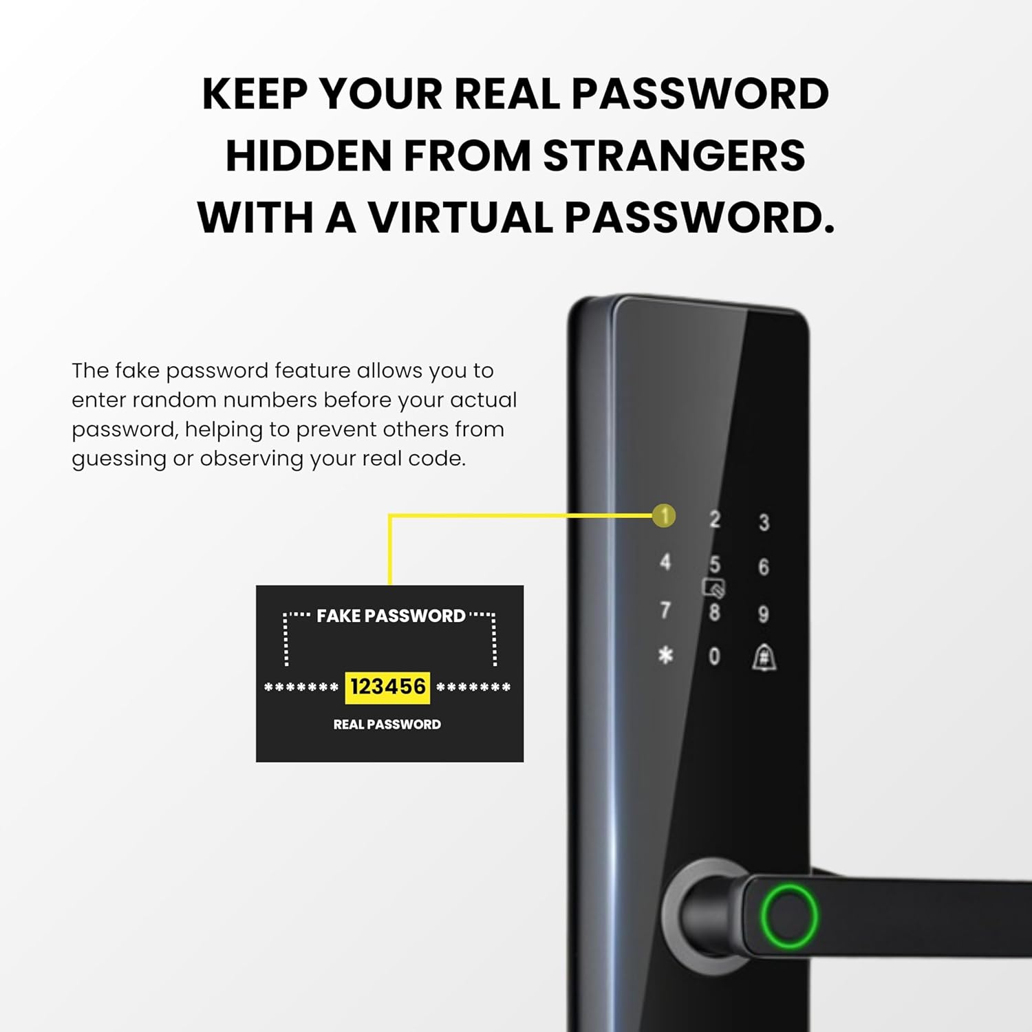 Altix R9 Pro Wi-Fi Smart Door Lock – Keyless Entry with TTLock App, Fingerprint, PIN Code, IC Card & Mechanical Key – Remote Access & Monitoring – Biometric Door Lock Dubai – Smart Lock UAE