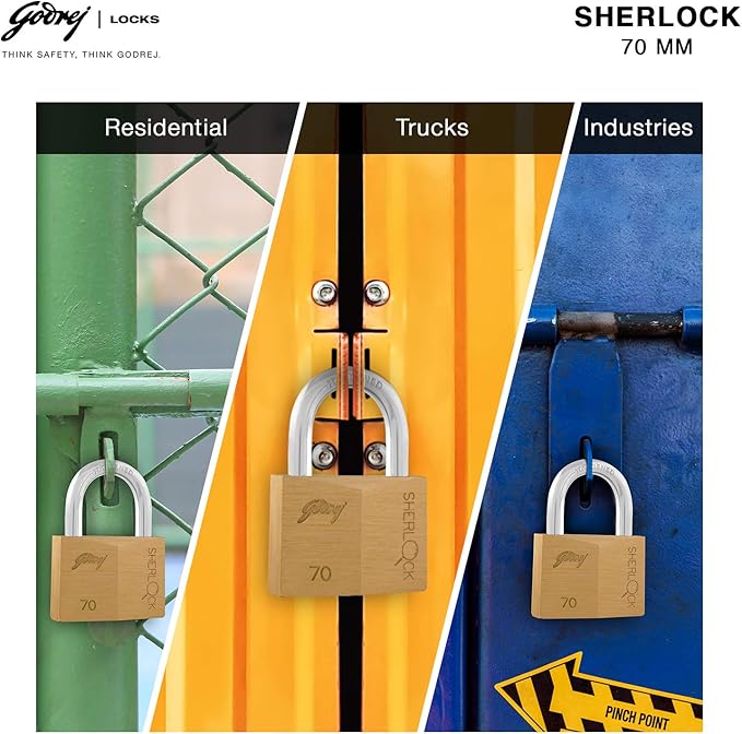 Godrej Brass padlock 70mm