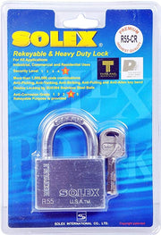 Solex Chrome Padlock 55mm