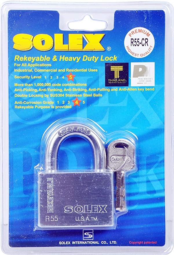 قفل سوليكس كروم 55 مم 