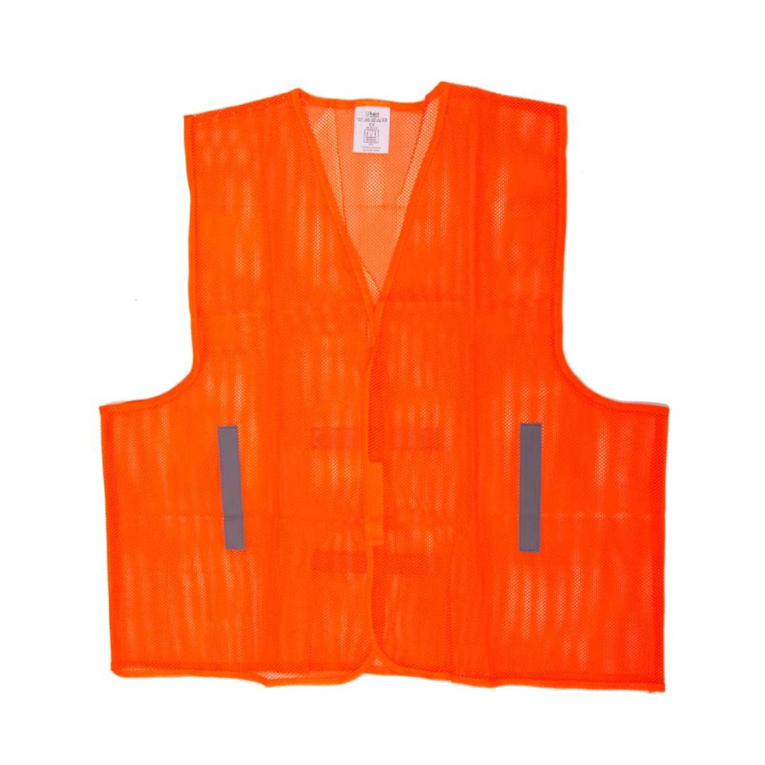 UKEN UJ2702 Safety Jacket Orange, Mesh Type, Small