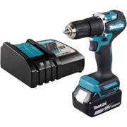 Makita Percussion Drill Driver 13mm 18V LI-ION + 1 x 3Ah Battery + Charger + Bits + Bag (DHP487RF1J+KIT)