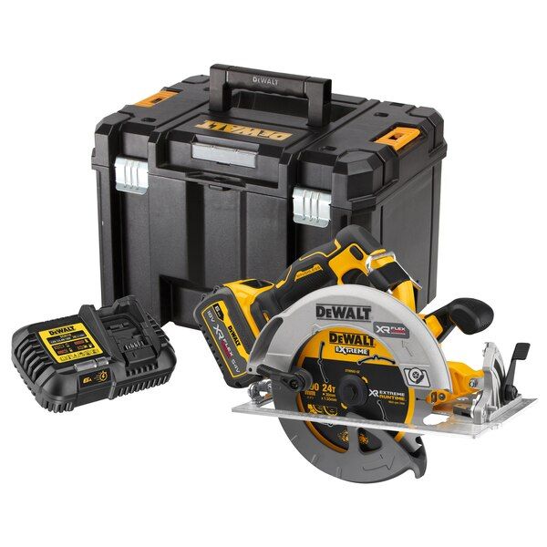 Dewalt Cordless Circular Saw 190mm XR FlexVolt 18V With Battery 6.0Ah & Charger DCS573T1-QW