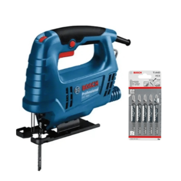 Bosch GST 680 Jigsaw 500W + T 144D Jigsaw Blade  1pkt (5pcs) 06015B40L0 + 2608630040