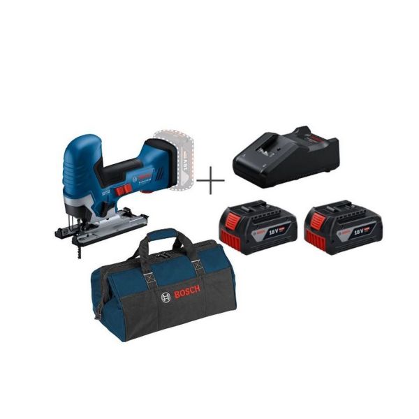 Bosch Jigsaw GST 185Li + 4Ah Battery+ Charger + Tool Bag (06015B2021+1600A019S1+1619BZ0100)