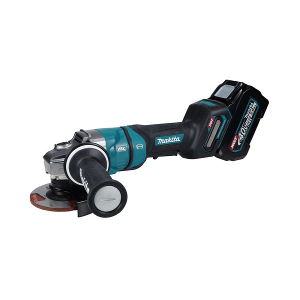 Makita 40V Max Li-ion C/L Angle Grinder BL 115mm (4-1/2") with 1x Battery & Charger