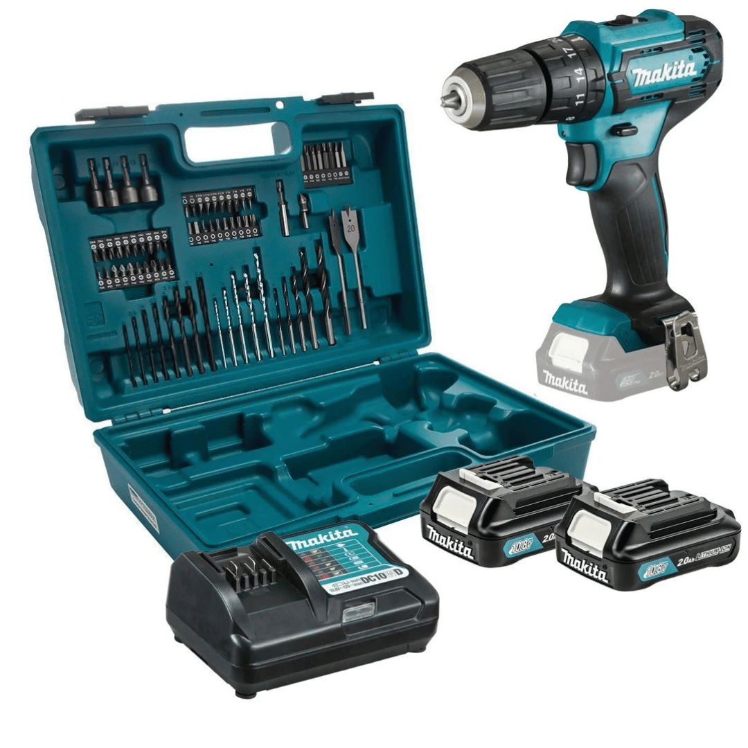 Makita 12V Max Hammer Driver Drill Set with 2x Battery & Charger HP333DWAX1
