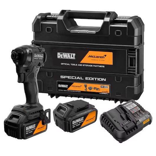 Dewalt McLaren F1 Team 18V XR Special Edition Impact Driver - 2 x 5AH DCF86MP2T-GB