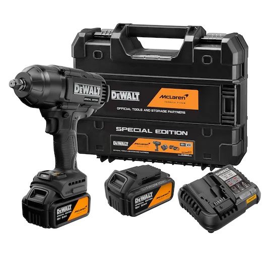 Dewalt McLaren F1 Team 18V XR Special Edition High Torque Impact Wrench - 2 x 5AH DCF99MP2T-GB