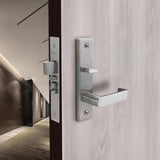 Commercial Heavy Duty Mortise Lockset Door Lever Lock Non-Handed Grade 1 Door Handle - Rose Only Keyed Lever Lockset, ADA, US32D Satin Chrome Finish for Classroom Door