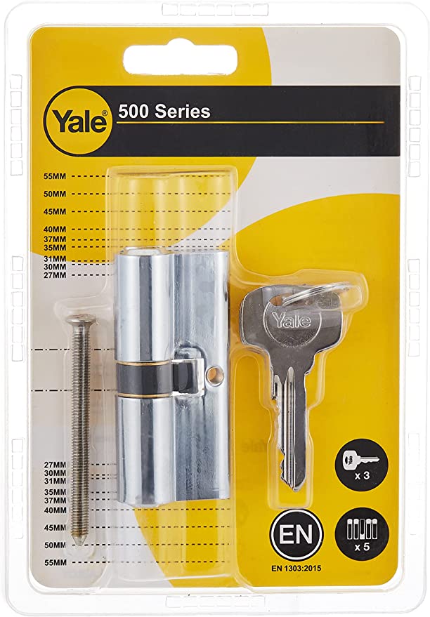 Yale 500 series Double Euro Cylinder 70mm 10-0502-3535-00-11-01 Chrome