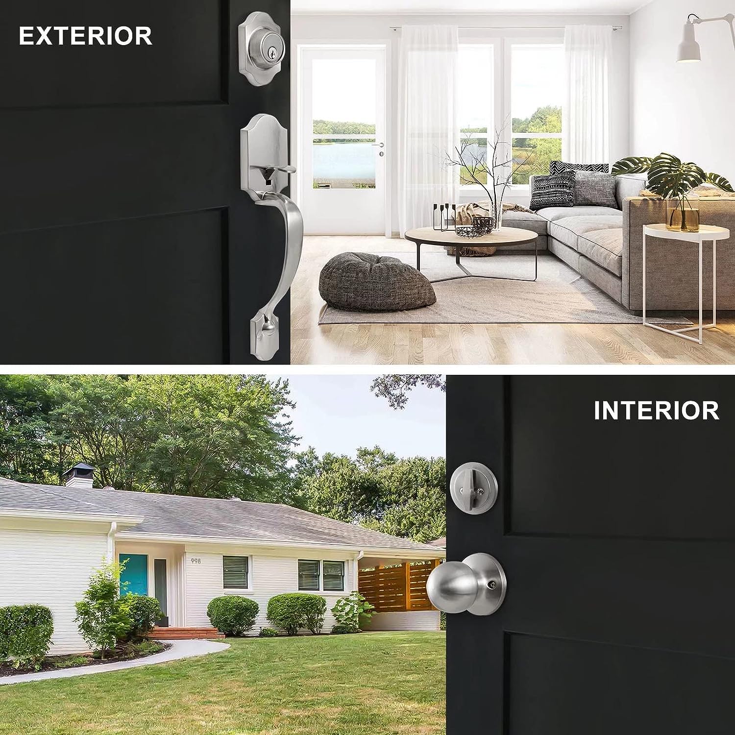 Yale Fancy Brass Door Handle 5257 Leonardo