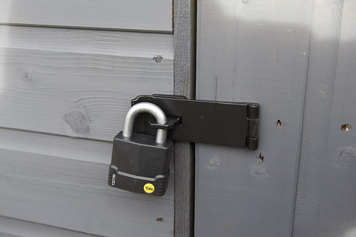 قفل Yale Y227/55/126/1 عالي الأمان ومقاوم للعوامل الجوية ومضاد للقطع، مقاس 55 مم، عبوة من قطعة واحدة، مناسب للاستخدام في الهواء الطلق 