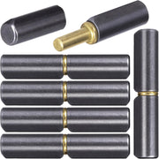 مفصلات برميلية ملحومة، مفصلات بوابة من الفولاذ الكربوني المتين، طول 2-1/2 بوصة وقطر 3/8 بوصة، مفصلة رصاصية دائرية قابلة للفصل لمنحدر المقطورة، باب متأرجح، بوابة قيادة، دبوس قطر خارجي 0.23 بوصة 