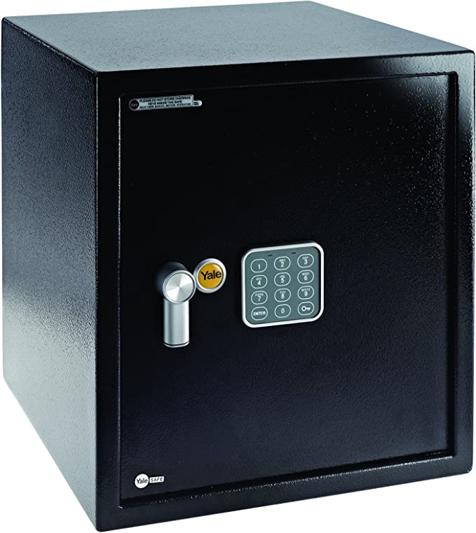 خزنة ييل كبيرة الحجم YSV/390/DB1 مزودة بلوحة مفاتيح رقمية، لون أسود، 350×390 مليمتر، وزن 14 كجم 